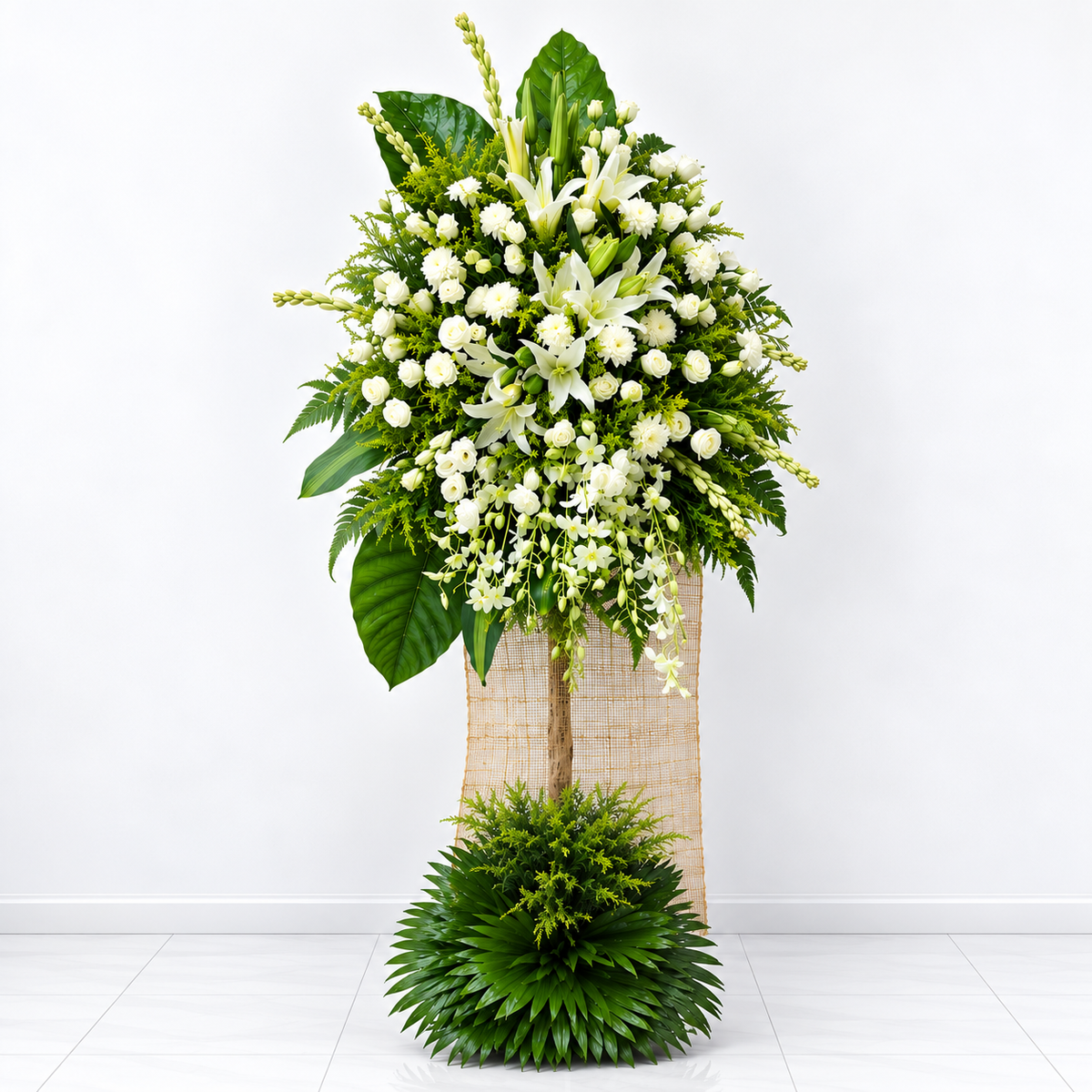Ivory Grace Standing Spray
