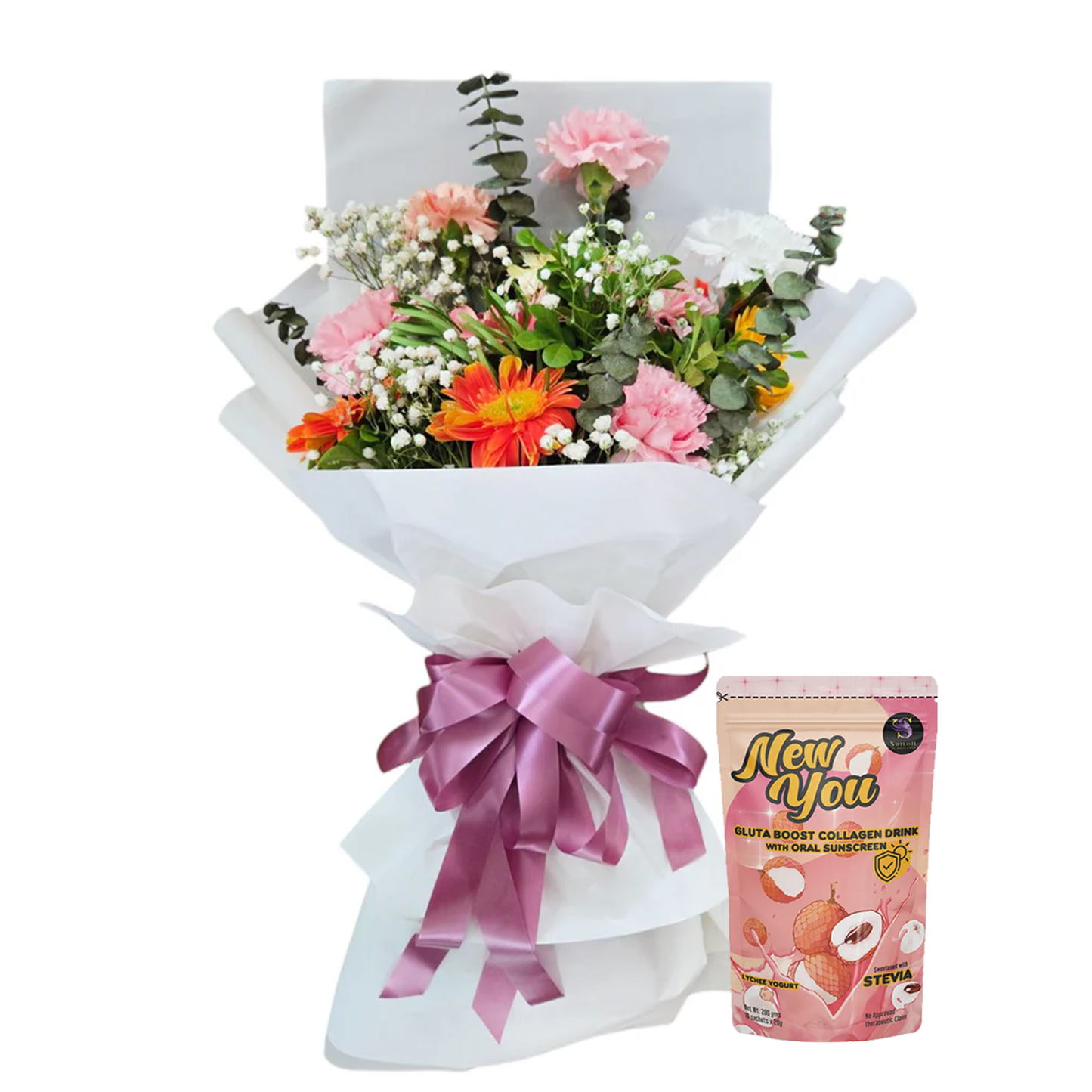 Carnation-Gerbera Bouquet