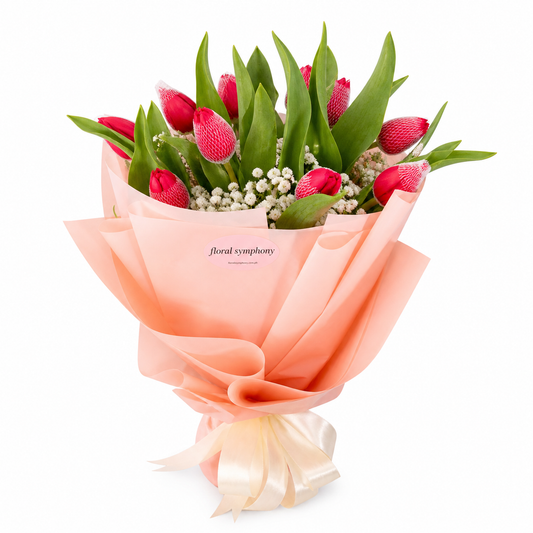 1 Dozen Red Tulips