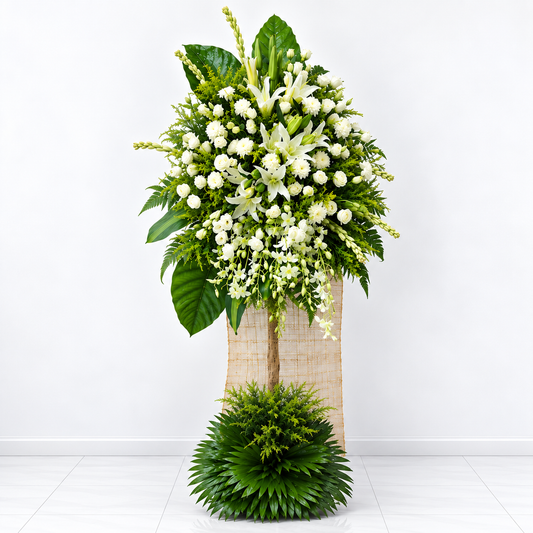 Ivory Grace Standing Spray