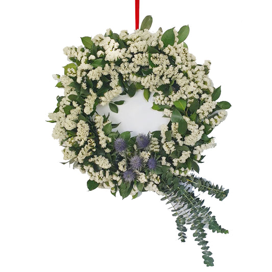 White Christmas Wreath